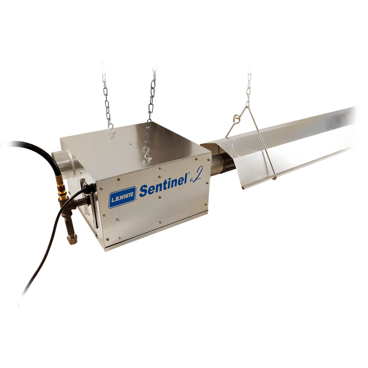 L.B. White Sentinel V2 Radiant Tube Heater w/ 50 ft. Tube, 150,000