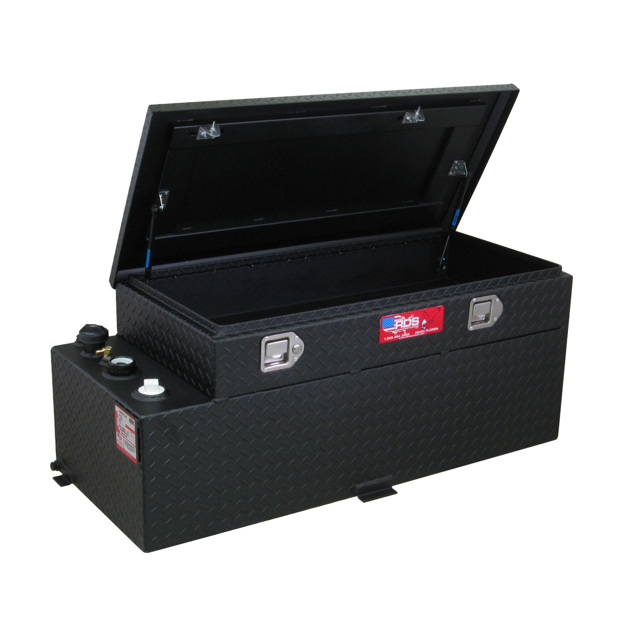 RDS 50 Gal. Powder Coated Al. Transfer Tank/Toolbox Combo