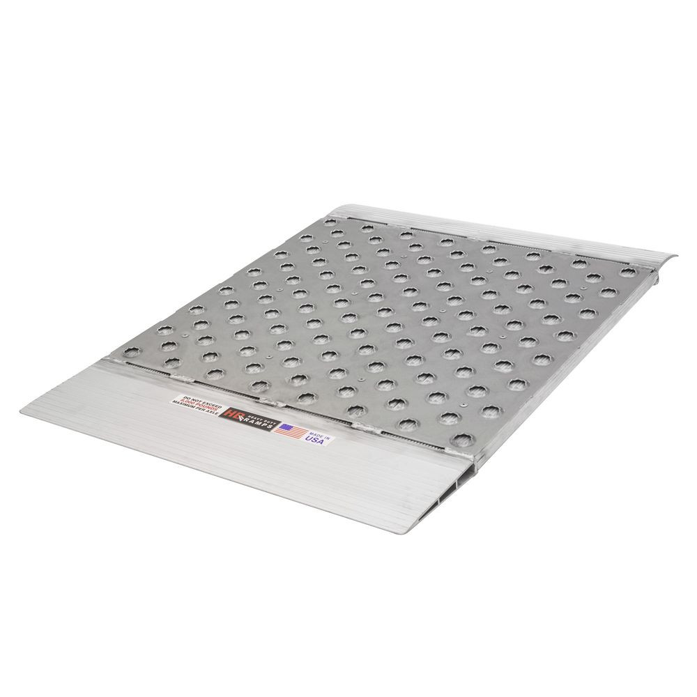 HD Ramps Aluminum Punch Plate Container Ramps- 8,000 lbs. Cap