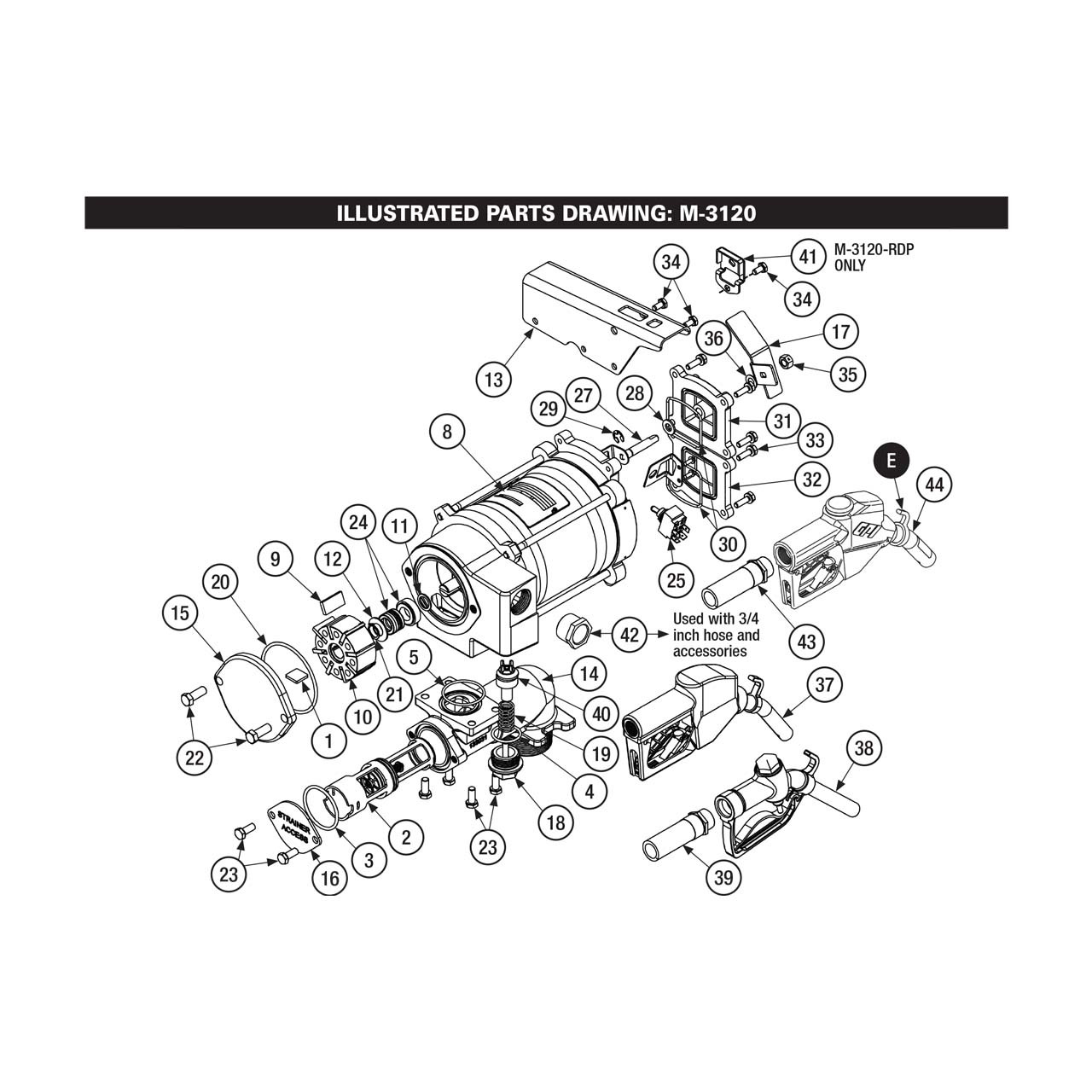 GPI 133503-1 Shaft Seal Kit for M-3120 Pumps