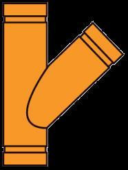 Anvil FIG 7069 Gruvlok® GroovedEnd 45° Lateral Fittings, Ductile Iron