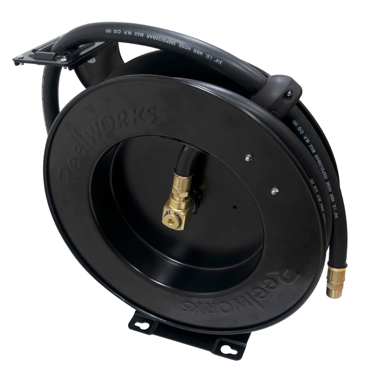 Duro 1400 Series Low Pressure Single Air/Water Hose, Reel & Hose, 1/4 in. x  50 ft. - John M. Ellsworth Co. Inc.