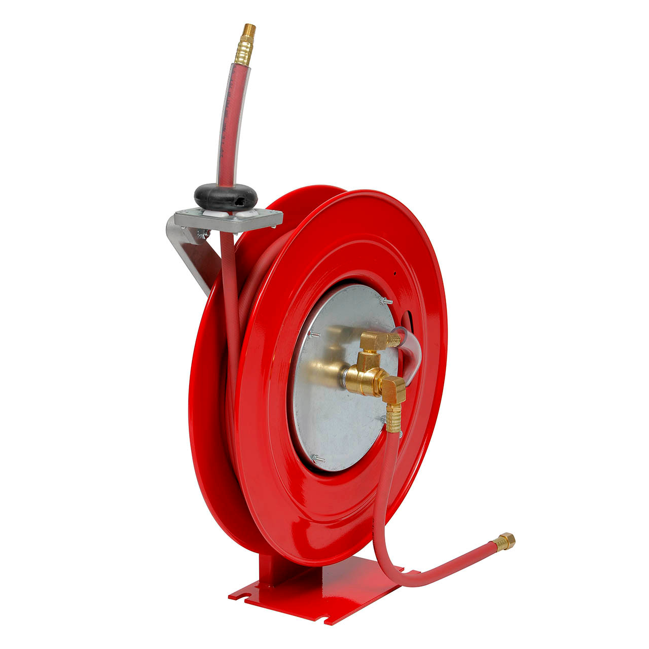 Duro 1400 Series Low Pressure Single Air/Water Hose Reel, Reel & Hose, 3/8  in. x 50 ft. - John M. Ellsworth Co. Inc.