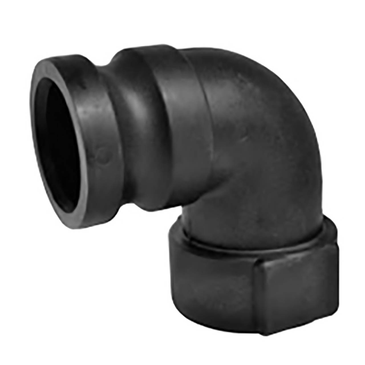 Quick-Acting Camlock Coupler - Polypropylene 90° Male Adapter x Female NPT
