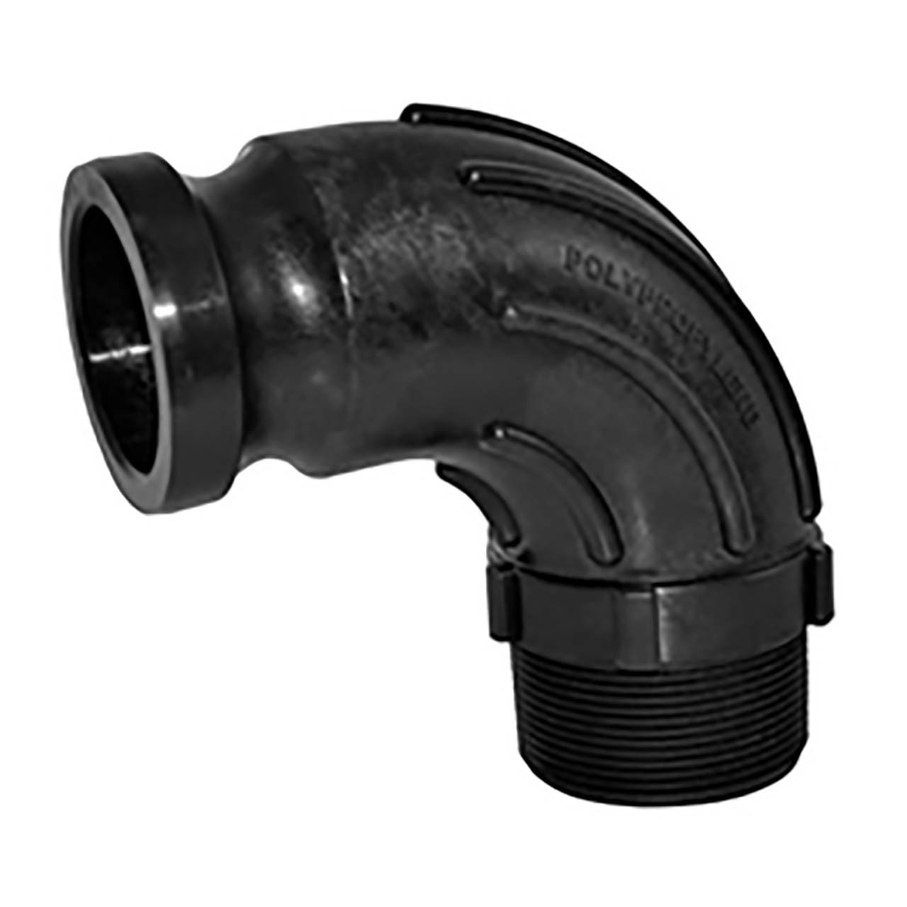 TerreMax Sweep 90° Series Polypropylene Camlock Couplings, Male