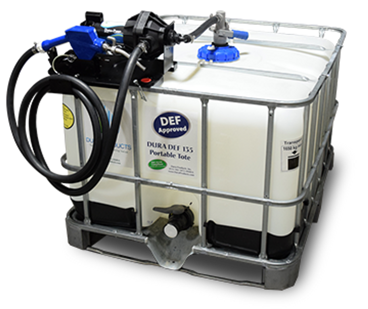 DuraPump™ DEF 135 Gallon Portable Tote w/DEF Easy RPV Top Suction