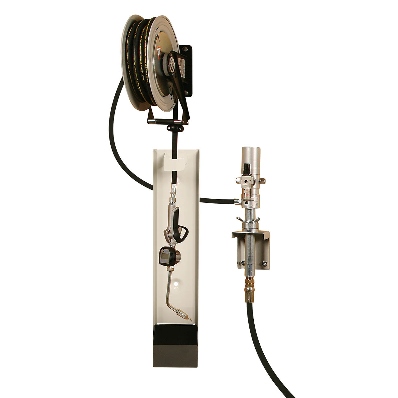 Liquidynamics 5:1 Poly Tank Wall Mount Pump Package with 50 ft. Reel - John  M. Ellsworth Co. Inc.