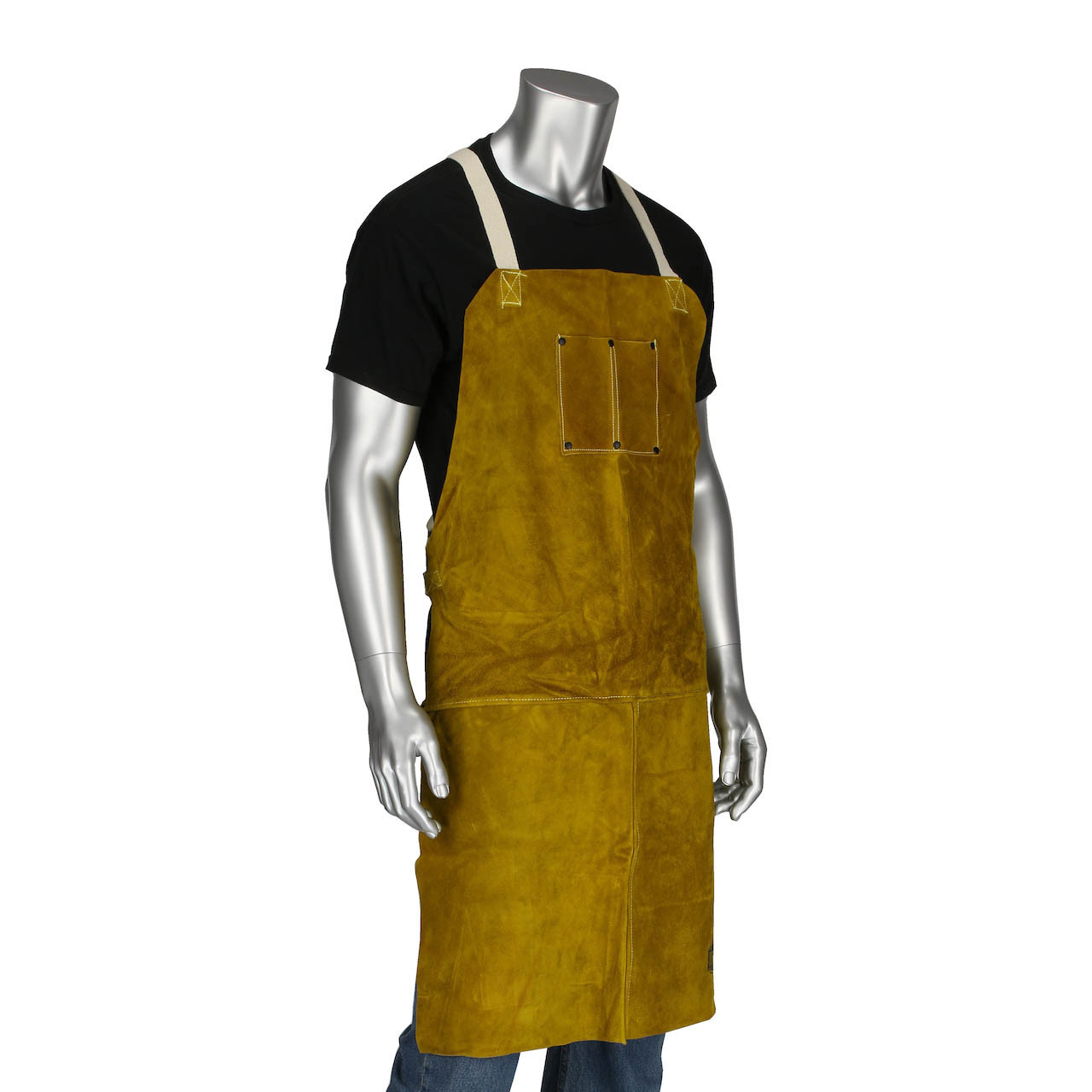 Ironcat® 7010 Leather Welding Aprons - John M. Ellsworth Company