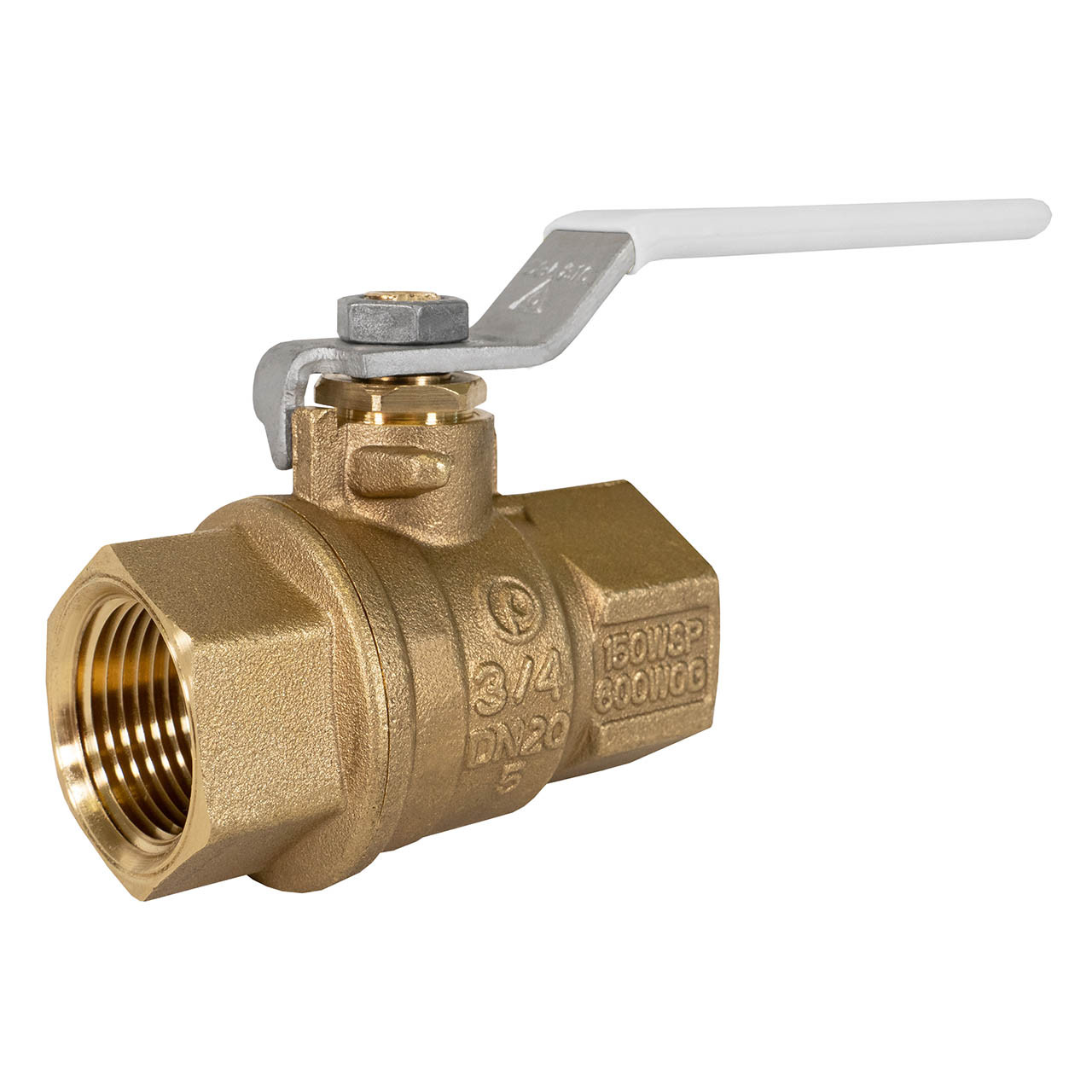 Jomar Valve T-100CG Series FNPT Lead-Free Brass Ball Valve, Full