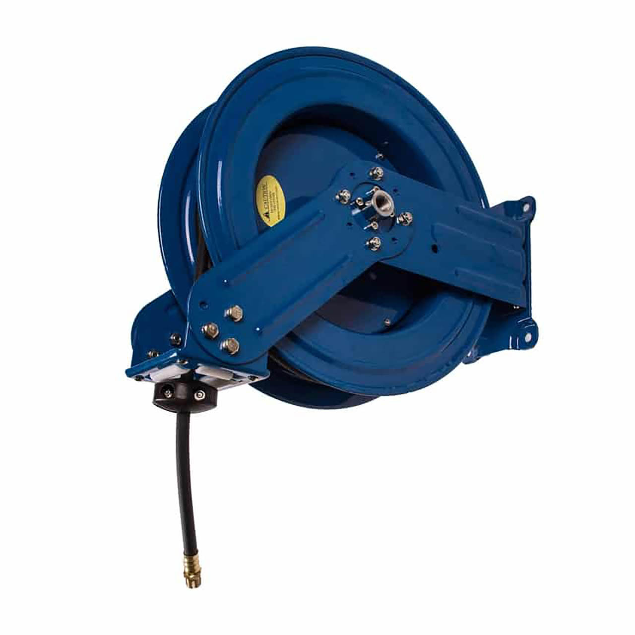 RapidAir 3/8 in. x 75 ft. Spring Retractable Air Hose Reel, Reel