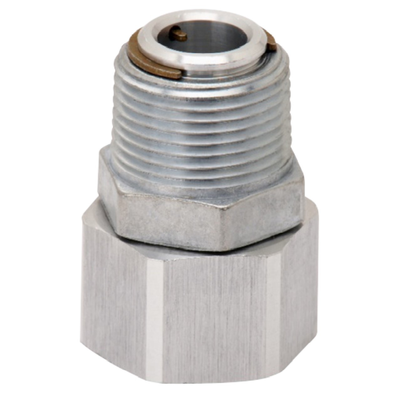 Husky 1 in. M x 1 in. F NPT Single Plane Aluminum Swivel - John M
