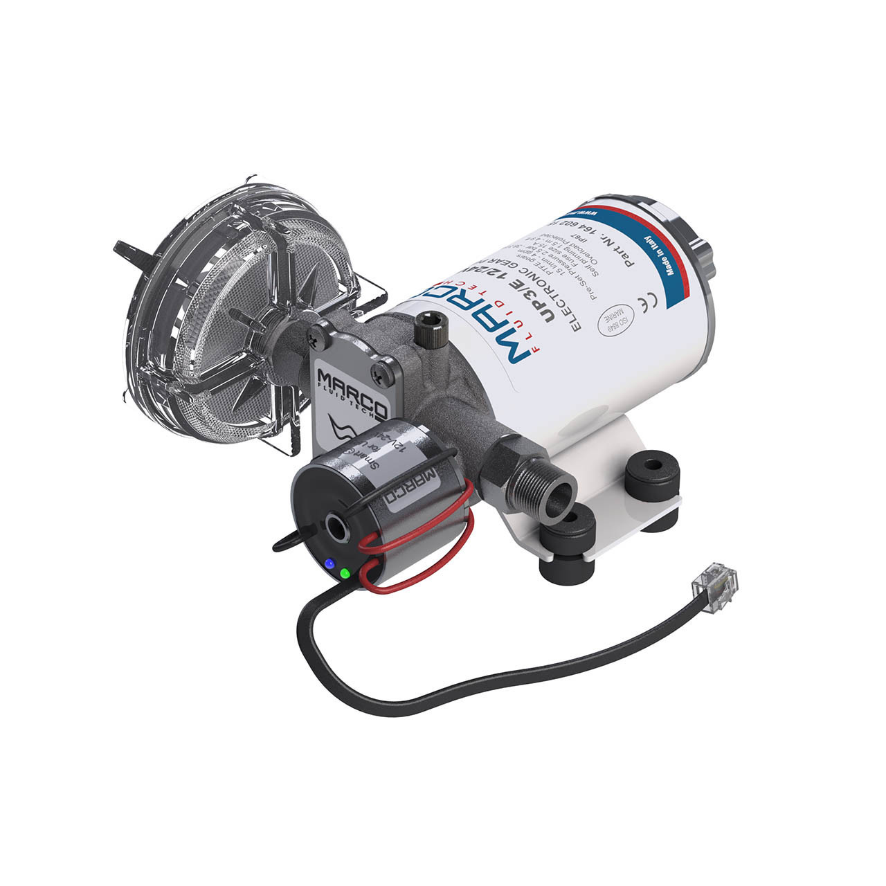 Marco® UP3/E 12/24V Electronic Water Pressure Pump, 4 GPM, 3/8 in