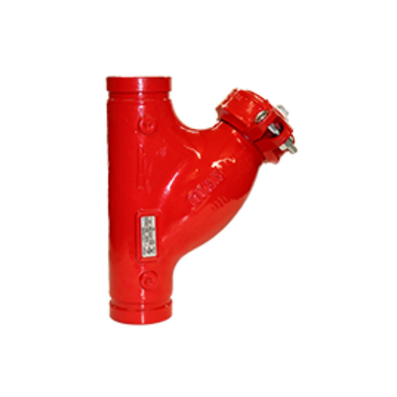 Titan Flow Control YS58UG-DI 8 in. 300 WOG Ductile Iron Grooved End  Y-Strainer - UL/FM Approved (Fire Protection)