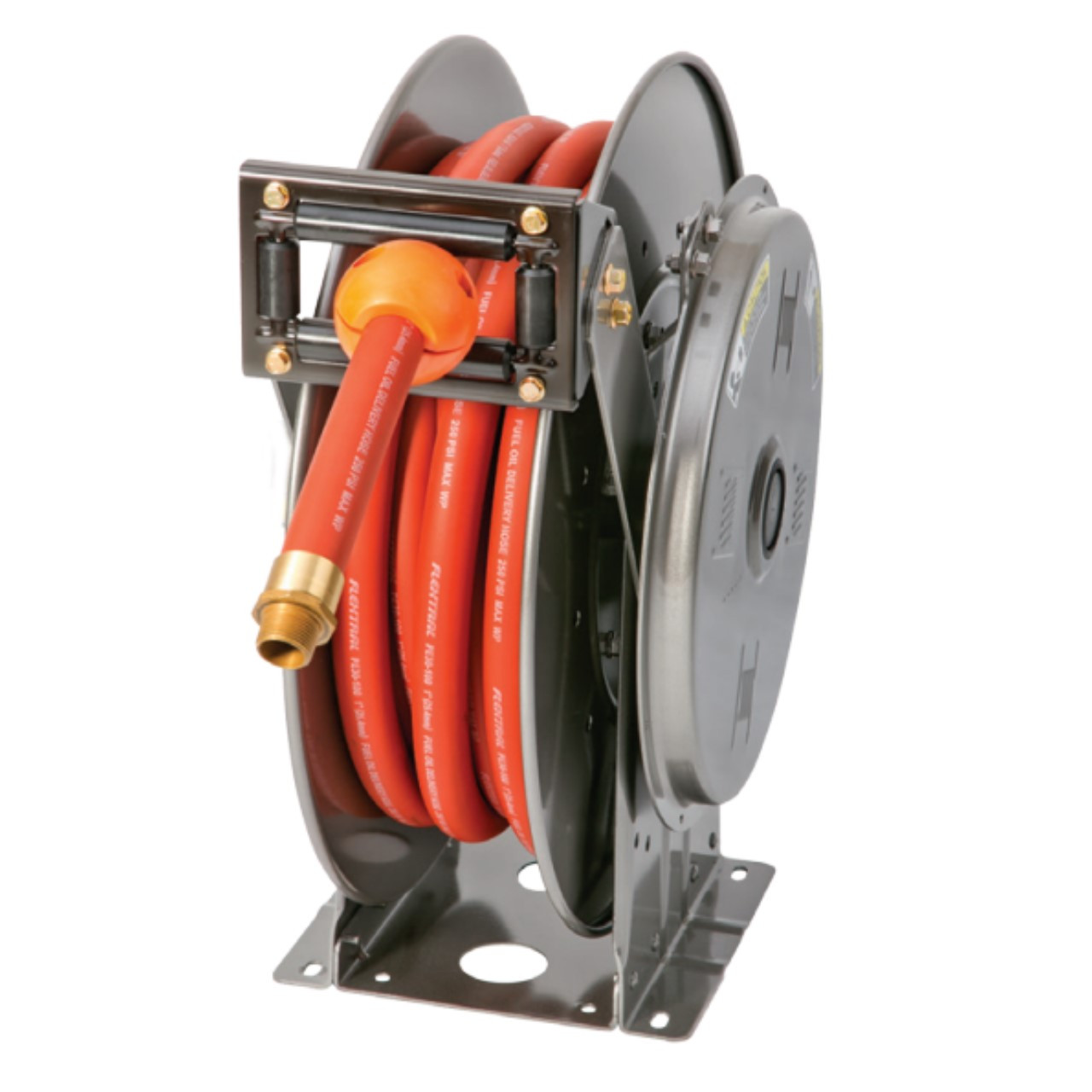 Hannay N800 Series 48-22 Spring Rewind Fuel Reel 3/4 in. x 25 ft. Hose  Package - John M. Ellsworth Co. Inc.