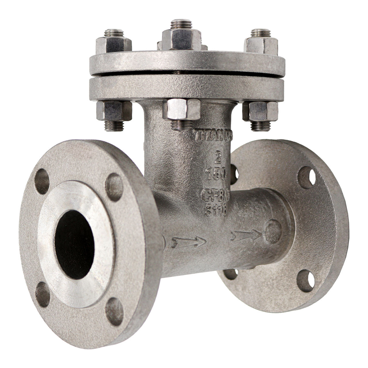 Titan Flow Control 4 in. Flange End Stainless Steel Tee Type