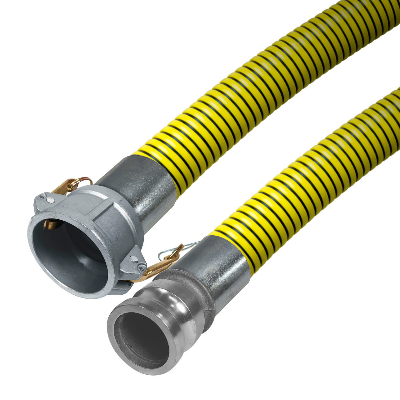 BadgerFlex Yellow 1 1/2 in. Liquid Suction Hose w/ Part C Female