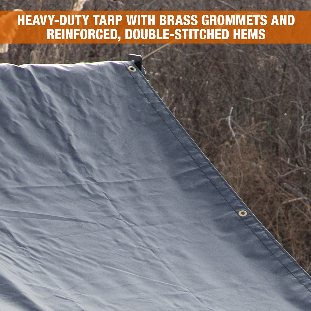 DTR Dump Trailer PVC Mesh Tarp Kit - 5' X 12' Double Pocket PVC Mesh Tarp Included