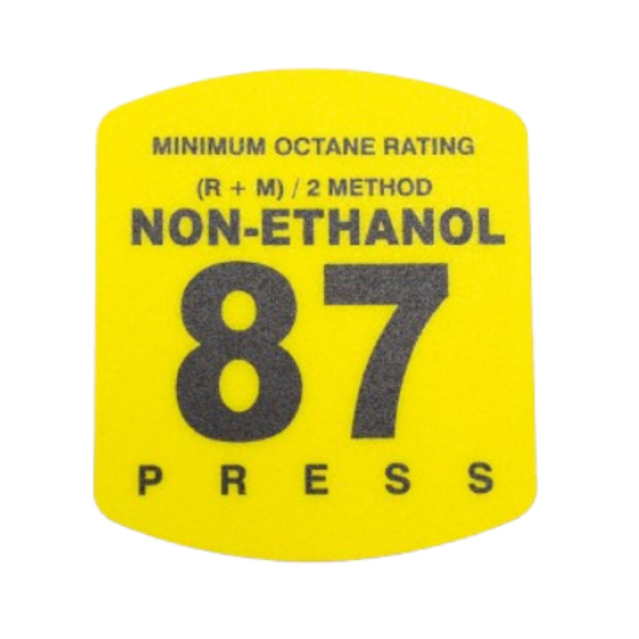 RDM ES500S-87NONE Non-Ethanol 87 Octane Press to Start Overlay