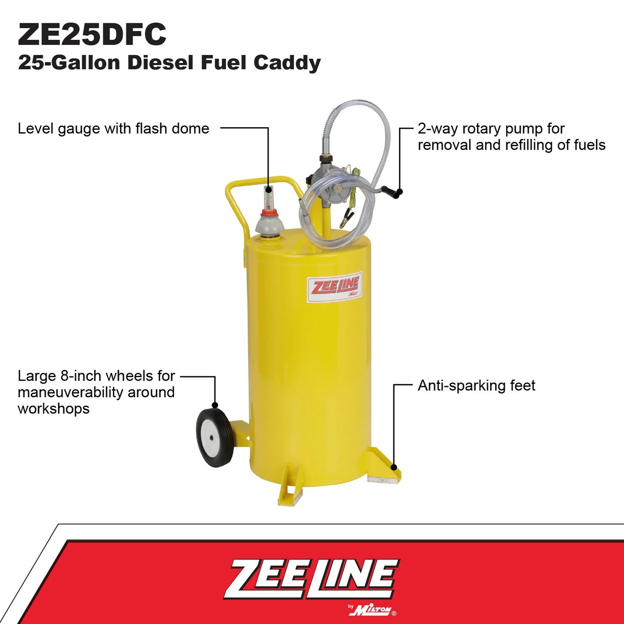 Milton Diesel Fuel Caddy - 25 Gal - John M. Ellsworth Company