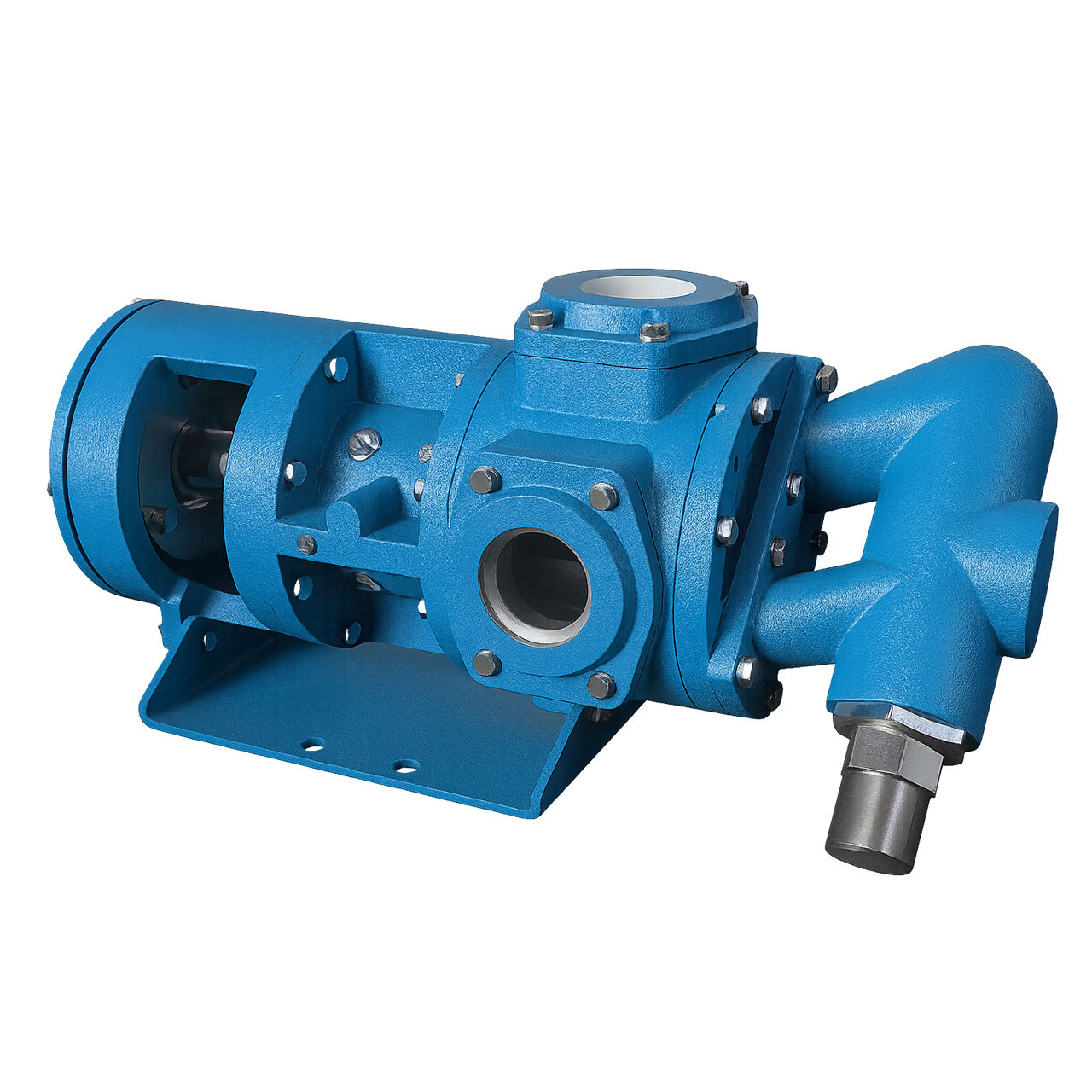 GlobalGear 1 1/2 in. NPT Cast Iron Process Gear Pump W/ Mechanical Seal, 30  GPM, 1800 RPM