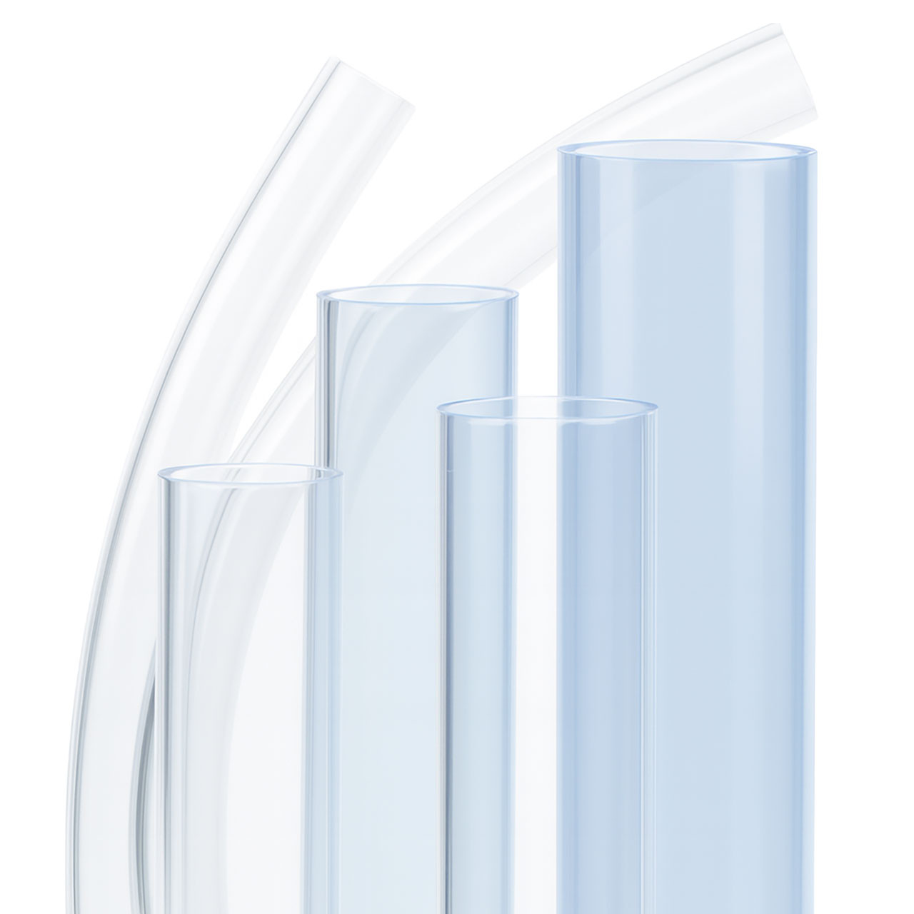 Tube Rvc Component Excelon RPVC 1.029 in. Rigid PVC Tubing, Clear - 8 ft., 1.315 in. OD ...