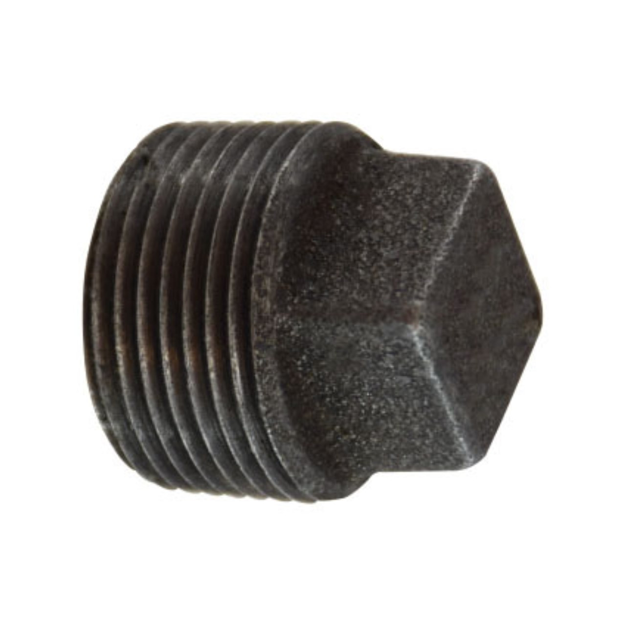 Midland Industries 65661 4 in. MPT Square Head Cored Plug, Black Iron ...