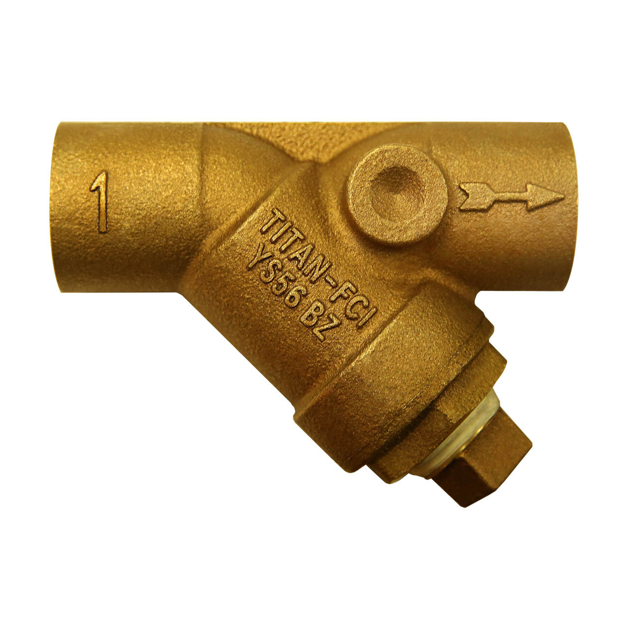 Titan Flow Control YS56BZ0100 1 in. Y-Strainer, Soldered Ends