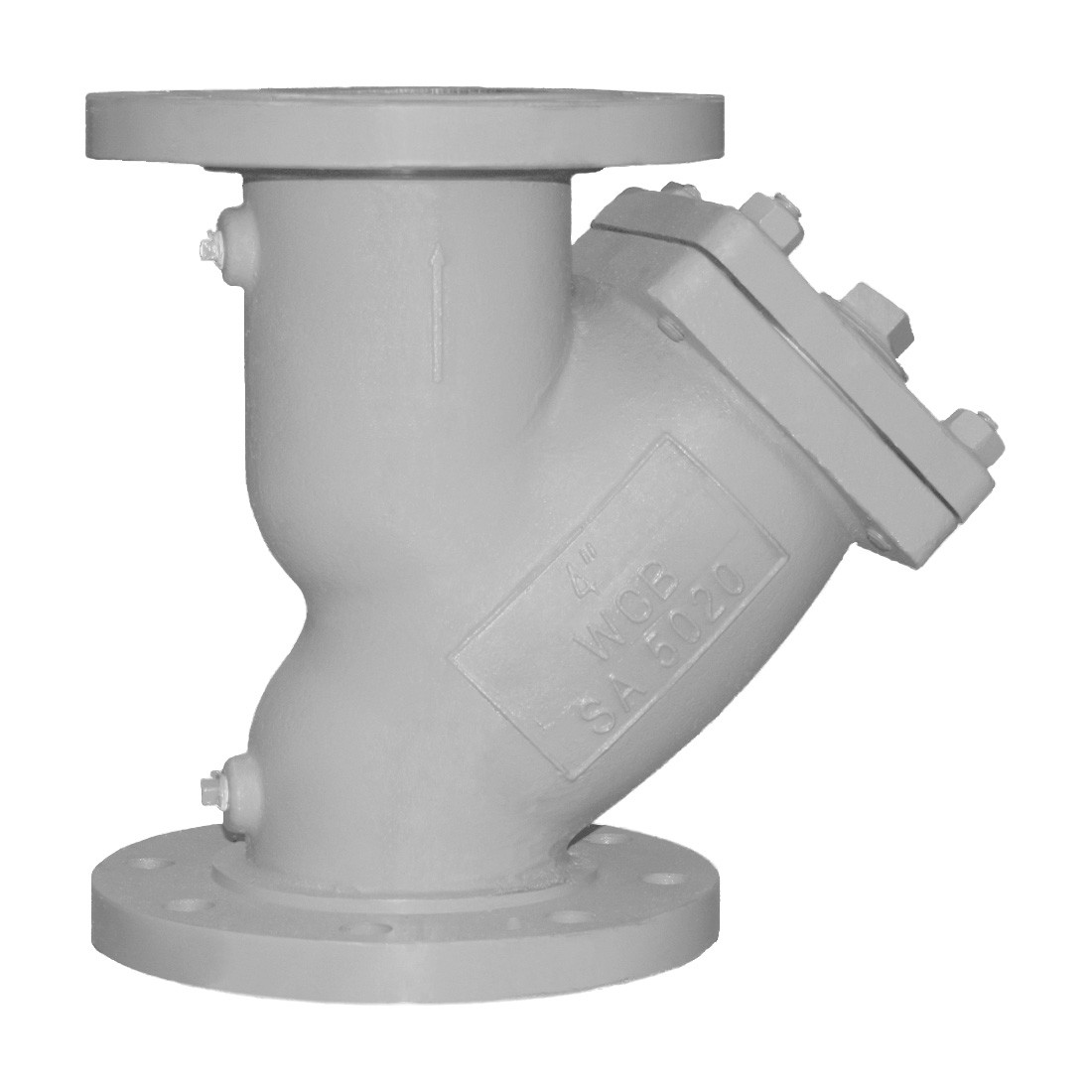 Flow Stainer Titan Flow Control YS62C0400 4 in. Y-Strainer, Flanged, Carbon Steel ...