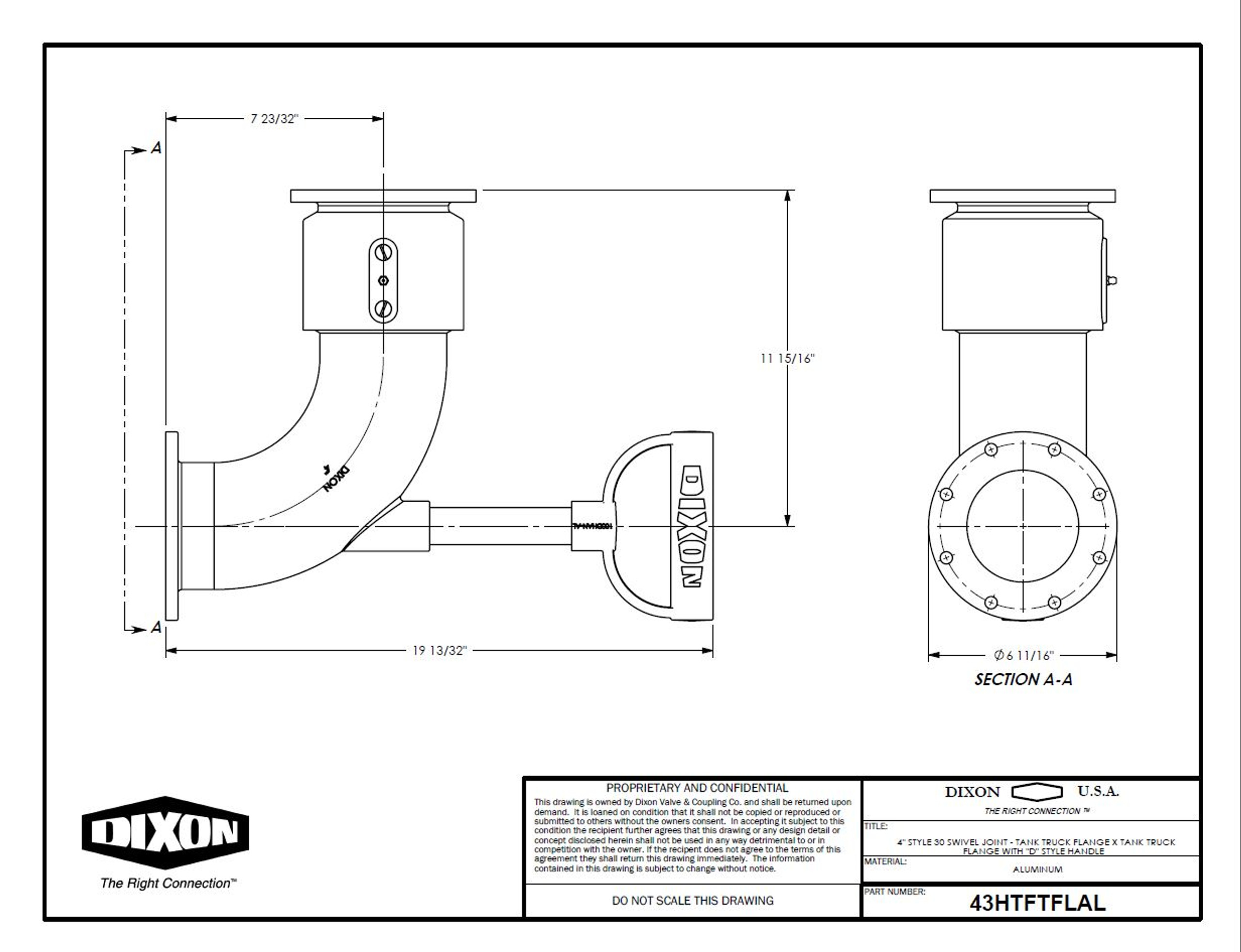 Dixon Style 35 Long Radius Loading Arm Swivel John M. Ellsworth Company