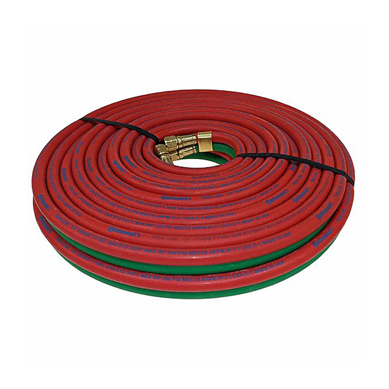 Keepro 1/4 Inch Twin Welding Hose - Red & Green Rubber Hose, 300 PSI