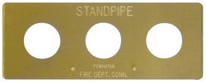 Dixon Polished Auto-Sprinkler Wall Plate For Concealed (Flush) Fire Department Connections