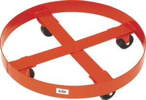 MECO 30 Gallon Round Drum Dolly with Polyolefin Casters