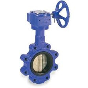 Smith Cooper 0160 Series 12 in. Cast Iron Gear Operated Butterfly Valve w/Nitrile Rubber Seals, Nickel Plated Iron Disc, Lug Style