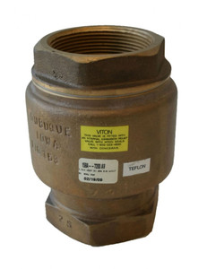 Morrison Bros. 158A Series 2 in. NPT Brass Vertical Check and Back Pressure Valve