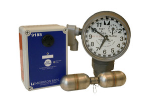 Morrison Bros. 918 Series 2 in. Male NPT Clock Gauge Alarm w/ Standard Float - Feet & Inches