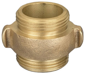 Dixon Powhatan 2 1/2 in. NH(NST) x 2 1/2 in. NH(NST) Rocker Lug Brass Double Male Adapters