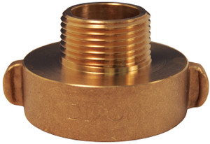 Dixon 2 1/2 in. (NH)NST x 1 in. NPSH Brass Rocker Lug Hydrant Adapters