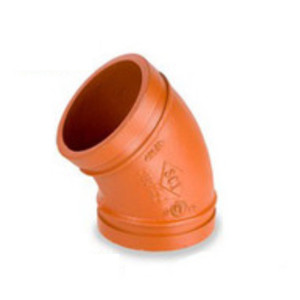 Smith Cooper 14 in. Grooved 45° Elbow - Standard Radius