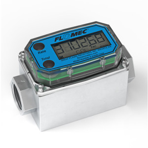 GPI G2 Series 3/4 in. NPT Industrial Aluminum Flow Meter - Gallons