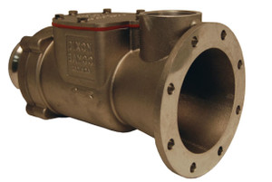 Dixon Blower Mounted 4 in. Cam & Groove Adapter Swing Check Manifold w/ Silicone Spring Loaded Flapper - 12 1/2 in. Length