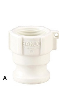 Banjo 1 in. FDA Male Adapter x Female NPT - Part A