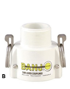 Banjo 1 in. FDA Female Coupler x Male NPT - Part B