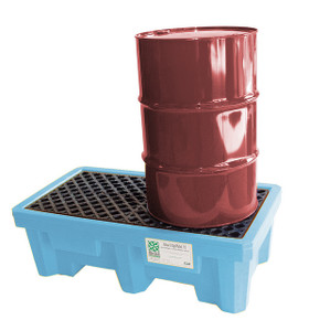 UltraTech International Fluorinated 2 Drum Spill  Pallet with Drain