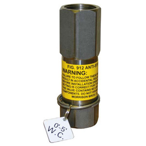 Morrison Bros. 912 Series 1 in. NPT Anti-Siphon Valve w/ Expansion Relief - 5-10 Ft. W.C