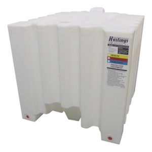 Hastings T-0120-032 120 Gal Stackable Polyethylene Tote w/ Forklift Pockets - 34 in. L x 34 in. H