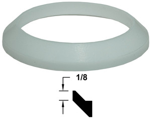 Dixon Sanitary Silicone Bevel Seat Gaskets (White)