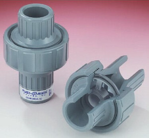 Plast-O-Matic Series CKM 3/4 in. Self-Closing PVC Check Valves w/ Viton Seals