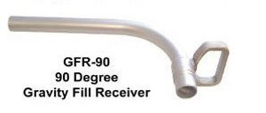 FloMAX 1 in. 90° Spout Diesel Fuel Gravity Fill Tube - 90° Spout - 1 in.