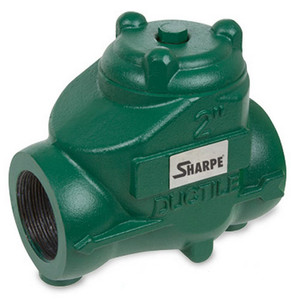 Sharpe 2 in. NPT Threaded Ductile Iron Oil Patch Swing Check Valve - 300 PSI