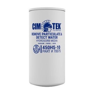 Cim-Tek 70075 450HS-10 10 Micron Water Detection Particulate Fuel Filter